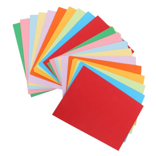 DIYEAH 100 Blatt Beidseitiges Druckpapier für Büro und Diy Projekte Buntes Kartonpapier für Origami und Kreative Bastelarbeiten von DIYEAH