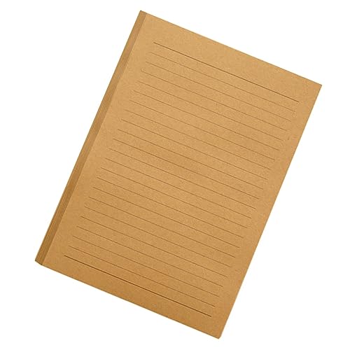 DIYEAH 100 Blatt Retro Briefpapier Kraftpapier Einseitig Bedruckt Vintage Design für Schreiben Malen und Graffiti Khaki Hochwertiges Schreibpapier DIYEAH 100 Blatt Retro Briefpapier Kraftpapier Einseitig Bedruckt Vintage Design für Schreiben Malen und Graffiti Khaki Hochwertiges Schreibpapier von DIYEAH
