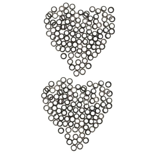 DIYEAH 100 Sätze Air-Auge-Taste schuhreparatur nozzle set Metallknöpfe Lochwerkzeug werkzeug-set Ösen nähen Ösen-Ösen-Kit Knopf mit Ösen Knöpfe zum Basteln von Kleidung Kupfer Black von DIYEAH