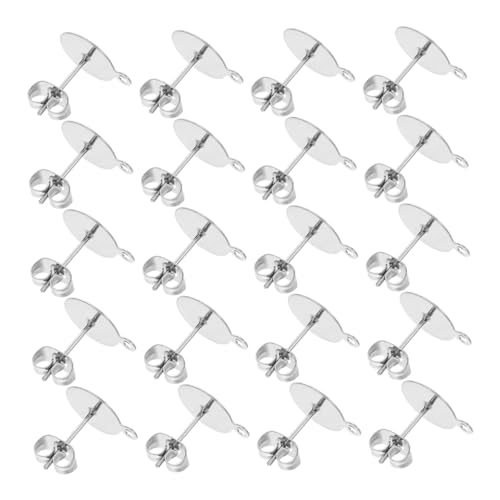 DIYEAH 100 Sätze Flache Runde Ohrstecker mit Butterfly Verschluss Diy Schmuckzubehör für Frauen Hautfreundliche Ohrhaken für Ohrringe Reisefreundlich und Langlebig DIYEAH 100 Sätze Flache Runde Ohrstecker mit Butterfly Verschluss Diy Schmuckzubehör für Frauen Hautfreundliche Ohrhaken für Ohrringe Reisefreundlich und Langlebig von DIYEAH