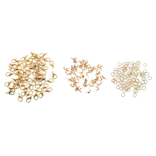 DIYEAH 100 Sätze Goldene Kettenverschlüsse für Armbänder und DIY Bastelprojekte Vielseitige Verbindungselemente für Schmuckdesign von DIYEAH