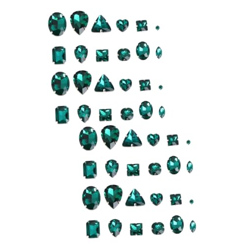 DIYEAH 100 Stck. Glaskristall Klaue Strasssteine zum Aufnähen Tropfenform Silberne Flache Metallbasis Dunkelgrün Gemischte Stile Hohe Härte Kratzfest für Diy Kostüm und DIYEAH 100 Stck. Glaskristall Klaue Strasssteine zum Aufnähen Tropfenform Silberne Flache Metallbasis Dunkelgrün Gemischte Stile Hohe Härte Kratzfest für Diy Kostüm und von DIYEAH