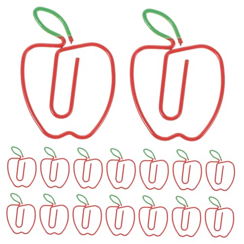 DIYEAH 100 Stück Apple Büroklammern aus Metall Kleine Kreative Apfel form Lesezeichen Vielseitige Organizer Clips für Büro Schule Planer und Journaling Tragbare Memo Clips DIYEAH 100 Stück Apple Büroklammern aus Metall Kleine Kreative Apfel form Lesezeichen Vielseitige Organizer Clips für Büro Schule Planer und Journaling Tragbare Memo Clips von DIYEAH