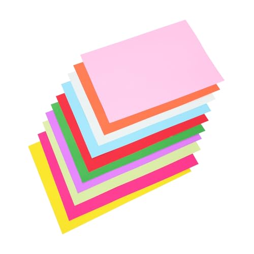 DIYEAH 100 Stück Bunte Bastelkarton M² Doppelseitig DIY Karton für Kindergarten Bastelpapier Origami und Grußkarten Herstellung von DIYEAH