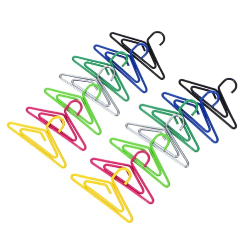 DIYEAH 100 Stück Bunte Metall Büroklammern im Kleiderbügel Design Vielseitige Clips für Dokumente Schulprojekte und Kreative Bastelarbeiten für Büro und Zuhause DIYEAH 100 Stück Bunte Metall Büroklammern im Kleiderbügel Design Vielseitige Clips für Dokumente Schulprojekte und Kreative Bastelarbeiten für Büro und Zuhause von DIYEAH