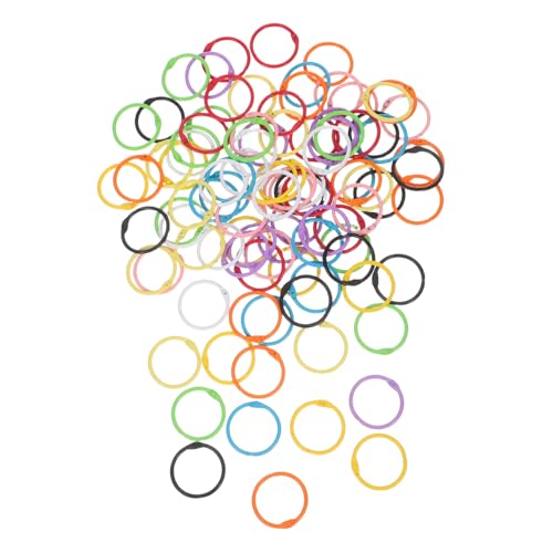 DIYEAH 100 Stück Bunte Metall Ringe Außen Kratzfeste Binder Ringe für Kalender Notizbücher Karteikarten Offene Rundringe für Büro Schule Heimorganisation DIYEAH 100 Stück Bunte Metall Ringe Außen Kratzfeste Binder Ringe für Kalender Notizbücher Karteikarten Offene Rundringe für Büro Schule Heimorganisation von DIYEAH