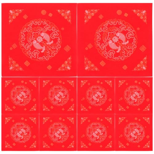 DIYEAH 100 Stück Chinesisches Neujahrs Flet Couplets Chinesisches Frühlingsfest Couplets Kalligraphie Übungspapier DIY von DIYEAH