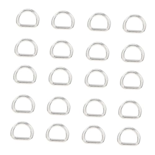 DIYEAH 100 Stück D Ring Knöpfe für Puppen Multifunktionale Diy Knöpfe für Puppenkleidung und Bastelprojekte Langlebig und Vielseitig Einsetzbar von DIYEAH