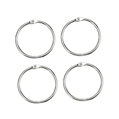 DIYEAH 100 Stück Diy Binderinge Öffnungsringe für Bastelprojekte Innendurchmesser Außendurchmesser für Fotoalben Schlüssel und Schmuck von DIYEAH