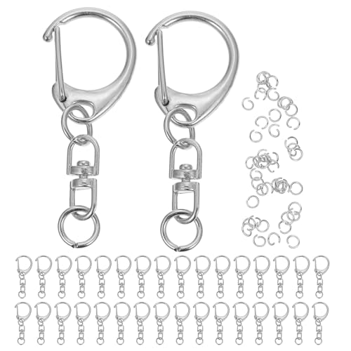 DIYEAH 100 Stück Drehverschlusshaken: Metall-Drehverschlüsse in C-Form – Schlüsselanhänger-Hakenclip für die Schmuckherstellung, Schlüssel-Organizer, DIY-Bastelarbeiten und Schlüsselanhänger DIYEAH 100 Stück Drehverschlusshaken: Metall-Drehverschlüsse in C-Form – Schlüsselanhänger-Hakenclip für die Schmuckherstellung, Schlüssel-Organizer, DIY-Bastelarbeiten und Schlüsselanhänger von DIYEAH