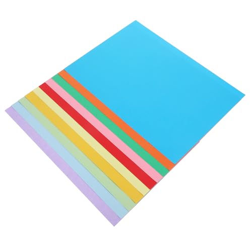 DIYEAH 100 Stück Farbiges Bastelpapier für M² Dickes Strapazierfähiges und Farbenfrohes Origami Papier für Handarbeiten Zeichnungen Druck und Diy Projekte von DIYEAH