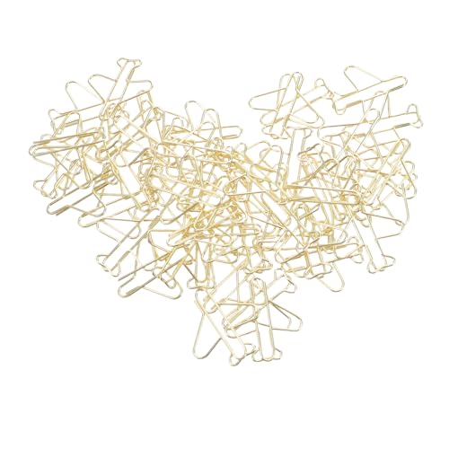 DIYEAH 100 Stück Goldfarbene Büroklammern Flugzeugform Mini Metall Clips Lustige Planer Clips Kompakte Schreibwaren für Schule Hochzeitsgeschenke Kreative Bürobedarf Tragbare Notizhalter DIYEAH 100 Stück Goldfarbene Büroklammern Flugzeugform Mini Metall Clips Lustige Planer Clips Kompakte Schreibwaren für Schule Hochzeitsgeschenke Kreative Bürobedarf Tragbare Notizhalter von DIYEAH