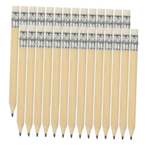 DIYEAH 100 Stück Golfbleistifte mit Radiergummi Vorgefertigte Holzbleistifte für Schule Büro und Zeichnen Ergonomisches Design für Komfortables Schreiben und Skizzieren von DIYEAH