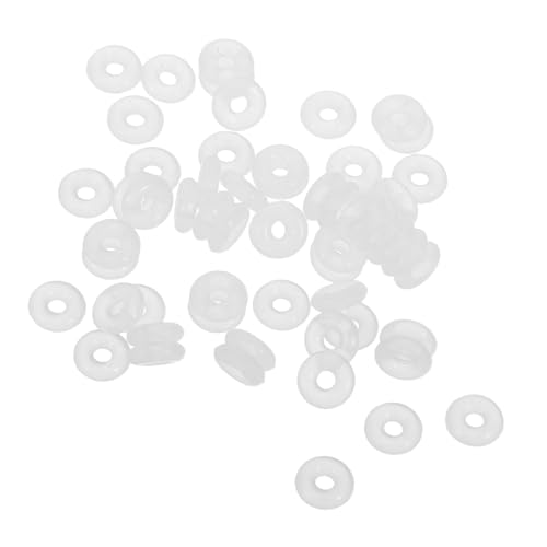 DIYEAH 100 Stück Gummi Stopper Perlen für Schmuckherstellung Positionierungsperlen als Abstandshalter für Armbänder und Halsketten Langlebige Spacer für DIY Schmuckzubehör Weiß DIYEAH 100 Stück Gummi Stopper Perlen für Schmuckherstellung Positionierungsperlen als Abstandshalter für Armbänder und Halsketten Langlebige Spacer für DIY Schmuckzubehör Weiß von DIYEAH