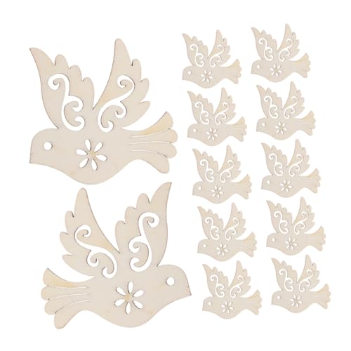 DIYEAH 100 Stück Holzscheiben Friedens Taube zum Basteln Naturbelassene Holzausschnitte für DIY Ornamente Sichere Holzanhänger für Zuhause Büro Dekoration DIYEAH 100 Stück Holzscheiben Friedens Taube zum Basteln Naturbelassene Holzausschnitte für DIY Ornamente Sichere Holzanhänger für Zuhause Büro Dekoration von DIYEAH