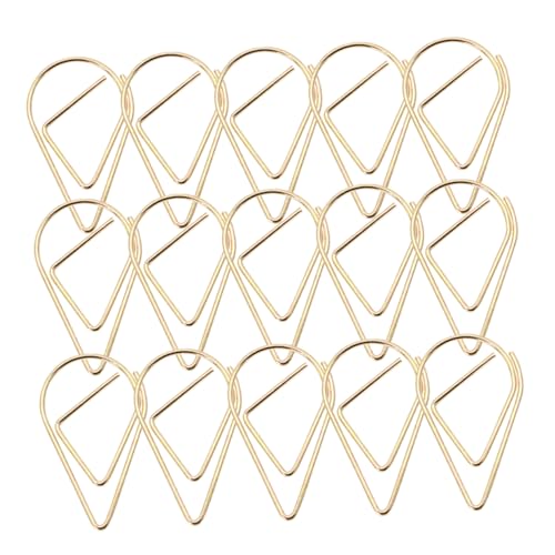 DIYEAH 100 Stück Kleine Metallclips Form Vielseitige Büroklammern für Notizen Fotos und Dokumente Kreative Deko Elemente für Zuhause Büro und Schule von DIYEAH
