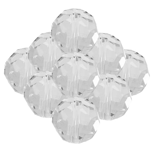 DIYEAH 100 Stück Kristallperlen Dekoration Für Tür Fliegengitter Vorhang Kreis Strass Abstandshalter Perlen Für Schmuckherstellung Glockenspiel Lichterkette Glänzender DIYEAH 100 Stück Kristallperlen Dekoration Für Tür Fliegengitter Vorhang Kreis Strass Abstandshalter Perlen Für Schmuckherstellung Glockenspiel Lichterkette Glänzender von DIYEAH