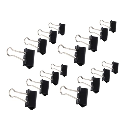DIYEAH 100 Stück Langschwanz -tickethalterin Büroklammern Office -dokument -push -klemme Dokumentclip Mini-bindeklammern Organisationsclip Klemmen Für Geschenkpapierhalter Metall Schwarz von DIYEAH