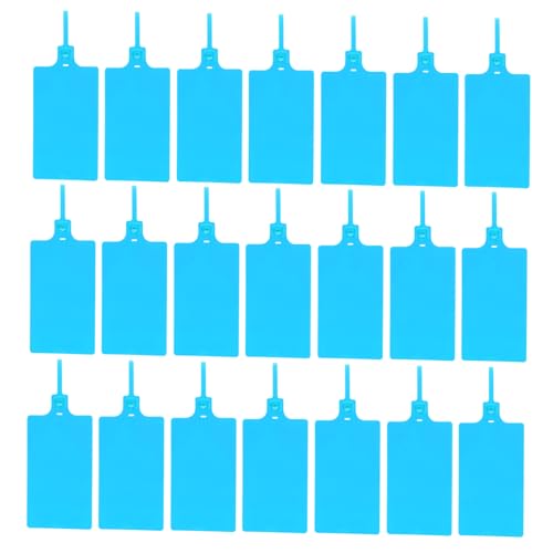 DIYEAH 100 Stück Luggage Tags Wetterfeste Etiketten mit Schnur Blau für und Warenlagerverwaltung Einfache Identifizierung und Handhabung von DIYEAH