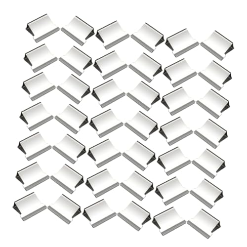DIYEAH 100 Stück Metall Büroklammern Nachfüllclips Tragbare und Wiederverwendbare Papierhalter für Schule Büro und Zuhause Sicherer Halt für Dokumente Silber von DIYEAH