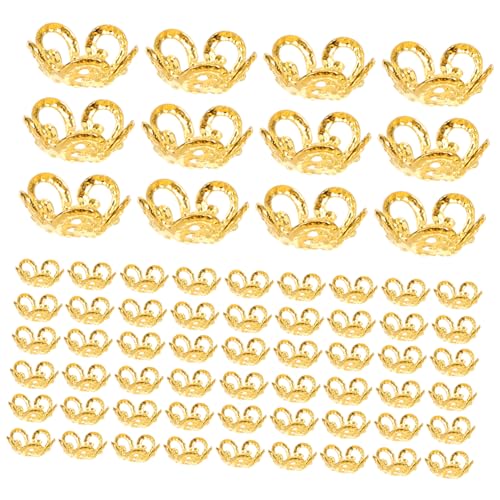 DIYEAH 100 Stück Metall Perlen Kappen für Armbänder und Diy Schmuck Bastelzubehör für Projekte und Personalisierte DIYEAH 100 Stück Metall Perlen Kappen für Armbänder und Diy Schmuck Bastelzubehör für Projekte und Personalisierte von DIYEAH