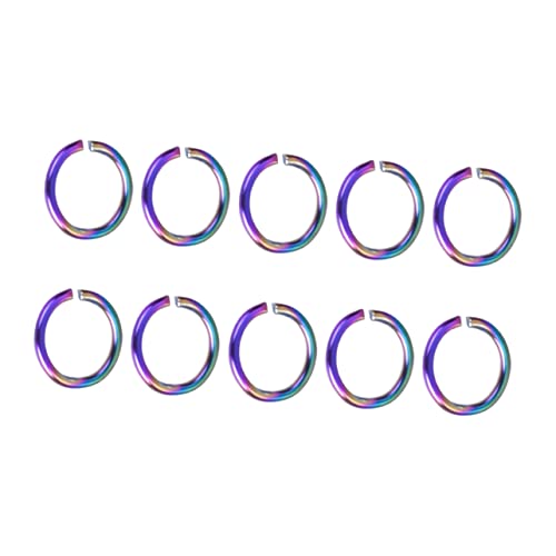 DIYEAH 100 Stück Offener Ring Der Ring Schmuck Tour Biegering Für Schmuck DIY Armband Zubehör Biegering Für DIY Kleiner Biegering Schmuckzubehör Bunt Edelstahl von DIYEAH