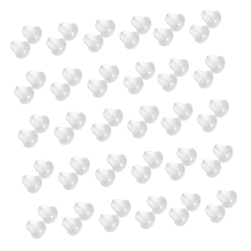 DIYEAH 100 Stück Ohrringe Ohrringrücken Ohrring zurück ohrring verschluss ohrring zubehör Klare Ohrringverschlüsse aus Silikon Ohrringträger für Stecker Ohrstecker Kieselgel Transparent DIYEAH 100 Stück Ohrringe Ohrringrücken Ohrring zurück ohrring verschluss ohrring zubehör Klare Ohrringverschlüsse aus Silikon Ohrringträger für Stecker Ohrstecker Kieselgel Transparent von DIYEAH