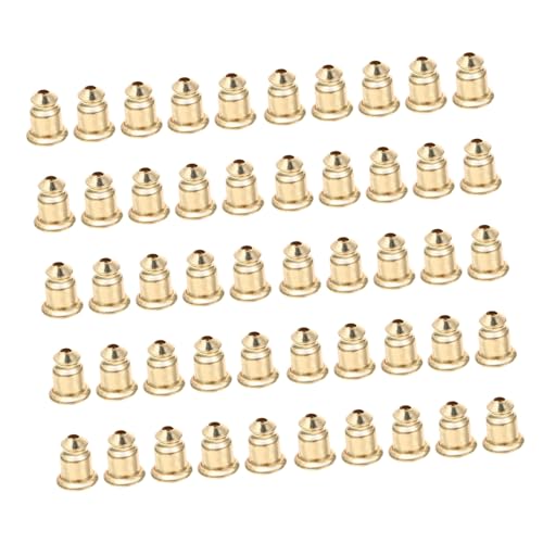 DIYEAH 100 Stück Ohrstecker Verschlüsse aus Kupfer Sichere Ohrringstopper Praktische Ohrring Zubehör für Schmuckherstellung Goldfarben Leicht und von DIYEAH
