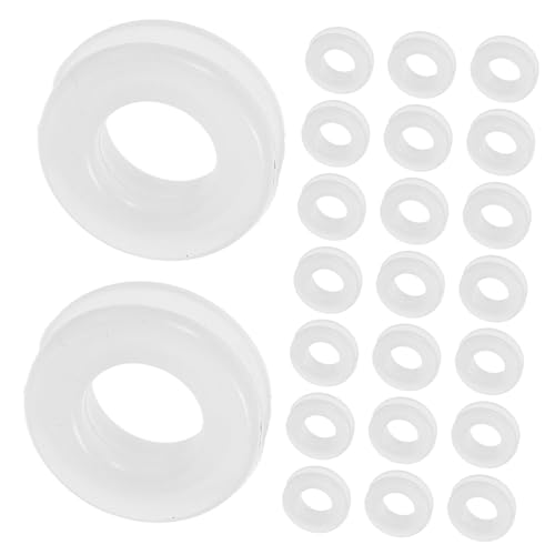 DIYEAH 100 Stück Ohrstecker für Ohrstecker Rücken rutschfest klein Ergebnisse Unterlage Clip ohrring zubehör Ohrring-Zubehör Ohrstecker für hängende Ohren Rückseiten für Ohrringe tpe Weiß von DIYEAH