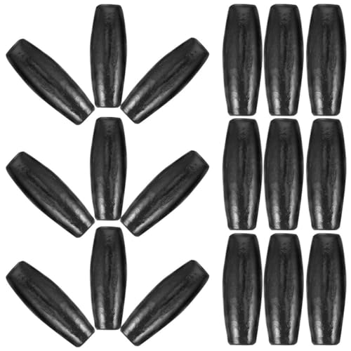 DIYEAH 100 Stück Ovale Holzperlen Stäbchen Furzrohr Leeres Etikett Stöhneffekte Lustiges Kleine Puppe Glückwunschkappe Kreative Wandvase Schnorchel Furzrohr Vintage von DIYEAH