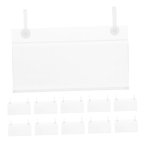 DIYEAH 100 Stück PVC Preisschildhalter mit Doppelbügel Transparenter Kunststoff-labels-halter Stabiler Schnappverschluss für Körbe und Drahtregale für Einzelhandel Preis Warenanzeige DIYEAH 100 Stück PVC Preisschildhalter mit Doppelbügel Transparenter Kunststoff-labels-halter Stabiler Schnappverschluss für Körbe und Drahtregale für Einzelhandel Preis Warenanzeige von DIYEAH