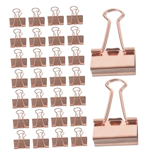 DIYEAH 100 Stück Rosegold Metall Binder Clips Elektropoliert Starker Halt Vielseitige Büroklammern für Dokumente Reisegröße Dekorative Papierklammern für Büro Schule Zuhause DIYEAH 100 Stück Rosegold Metall Binder Clips Elektropoliert Starker Halt Vielseitige Büroklammern für Dokumente Reisegröße Dekorative Papierklammern für Büro Schule Zuhause von DIYEAH