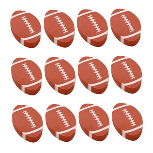 DIYEAH 100 Stück Rugby Radiergummis Rugby Form für Zeichnungen und Hochwertige Tpr Materialien Schulbedarf und Bastelprojekte von DIYEAH