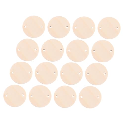 DIYEAH 100 Stück Runde Holzlabels Blanko Holztags für DIY Projekte Vorhandene für Einfache Verwendung Unbehandelt für Individuelles Gestalten für Dekoration und von DIYEAH