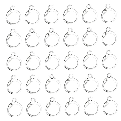 DIYEAH 100 Stück Runde Ohrhaken Diy Zubehör für Schmuckherstellung Earring Making Supplies Langlebig und Korrosionsbeständig für Kreative Bastelprojekte von DIYEAH