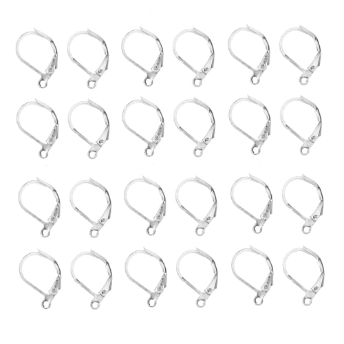DIYEAH 100 Stück Schmuckherstellungsreifen Creolen Für Damen Ohrring Französischer Haken Schmuck Machen Reifen Ergebnisse Komponente Zum Finden Von Ohrringen Ohrhaken Kupfer Silver von DIYEAH