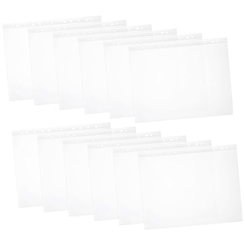 DIYEAH 100 Stück Schutzfilm lose Papier Tasche Ordner Mini Filme zur Aufbewahrung von Dokumenten Seitenschutz aus Kunststoff Zeitschriftenschutz Binder Kunststoffhüllen pp von DIYEAH