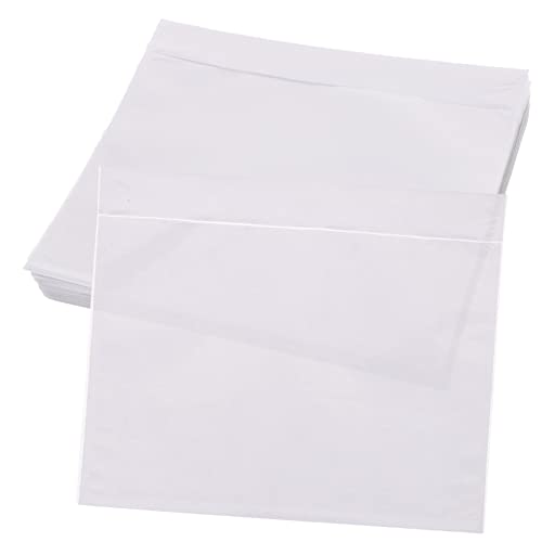DIYEAH 100 Stück Selbstklebende Transparente Versandtaschen für Lieferscheine und Rechnungen für und Versanddokumente von DIYEAH