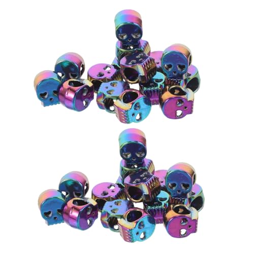 DIYEAH 100 Stück Skull Beads mit Großem Detaillierte Skelettkopf Spacer Perlen für DIY Armbänder Halsketten Ohrringe Vielseitige Halloween Schmuckherstellung Zubehör DIYEAH 100 Stück Skull Beads mit Großem Detaillierte Skelettkopf Spacer Perlen für DIY Armbänder Halsketten Ohrringe Vielseitige Halloween Schmuckherstellung Zubehör von DIYEAH