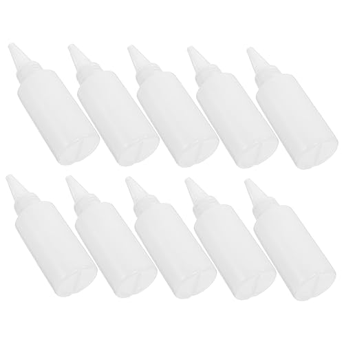 DIYEAH 100 Stück Squeeze Flaschen mit Spitzem Auslauf Dispensing Bottle für Acrylfarbe DIY Tie Dye Projekte Flexibel und Leicht für Bastelarbeiten von DIYEAH