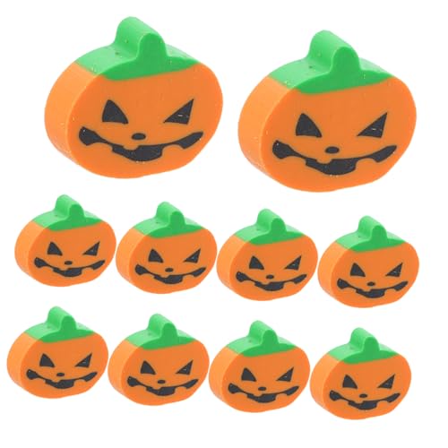 DIYEAH 100 Stück Süße Kürbisform Radierer für Schulpreise Trick Treats und Geschenktütenfüllungen von DIYEAH