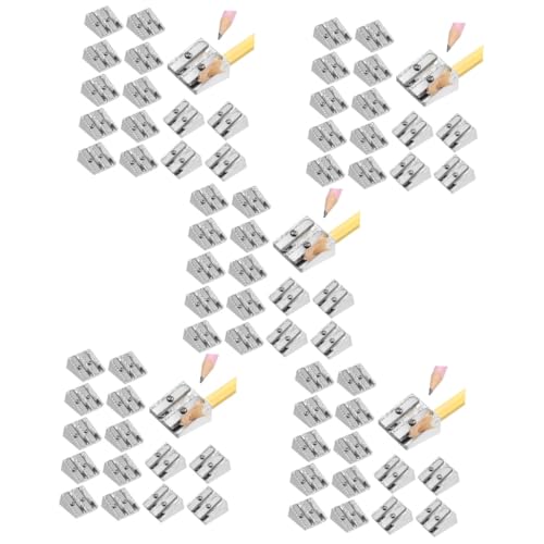 DIYEAH 100 Stück Teiliges Metall Bleistiftspitzer mit Doppel Handlicher Kompakter Anspitzer für Büro Schule und Künstler Leichte Aluminiumlegierung Ergonomisch Glattes Schärfen Tragbar DIYEAH 100 Stück Teiliges Metall Bleistiftspitzer mit Doppel Handlicher Kompakter Anspitzer für Büro Schule und Künstler Leichte Aluminiumlegierung Ergonomisch Glattes Schärfen Tragbar von DIYEAH