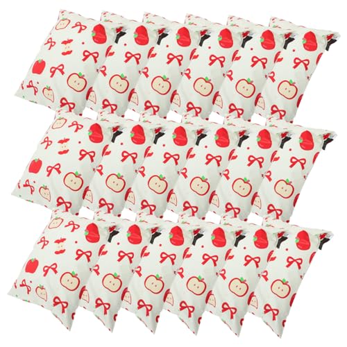 DIYEAH 100 Stück Teiliges Selbstklebende Versandtaschen mit Weihnachtlichem Apfel Blickdichte Verpackungsbeutel für Kleidung und Accessoires Vielseitig und Reißfest für von DIYEAH