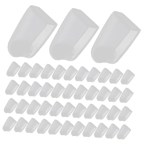 DIYEAH 100 Stück Teiliges Transparente Flexible Kunststoff schlüsselring clips Faltbare Clips zur Sicheren Befestigung von Schlüsselanhängern Taschen und Zubehör von DIYEAH