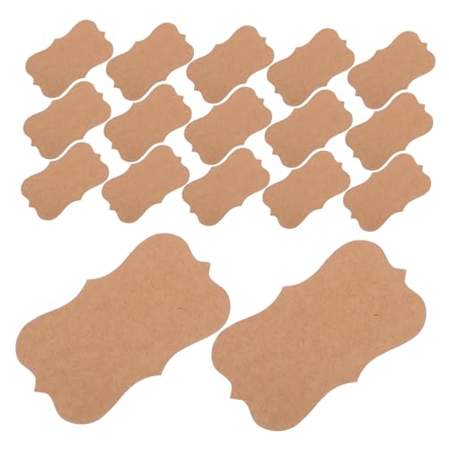 DIYEAH 100 Stück Visitenkartenpapier Basic Leer Schmucklos Klein Mini Visitenkartenrohlinge Visitenkarten Aus Papier Karteikarten Kraftpapier von DIYEAH