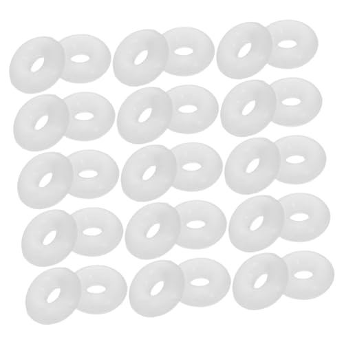 DIYEAH 100 Stück Weiße Gummi Spacer Ringe Antifriction Stopper Perlen für Armbänder DIY Schmuckherstellung Langlebige Silikon Zwischenperlen zur Stabilen Fixierung DIYEAH 100 Stück Weiße Gummi Spacer Ringe Antifriction Stopper Perlen für Armbänder DIY Schmuckherstellung Langlebige Silikon Zwischenperlen zur Stabilen Fixierung von DIYEAH