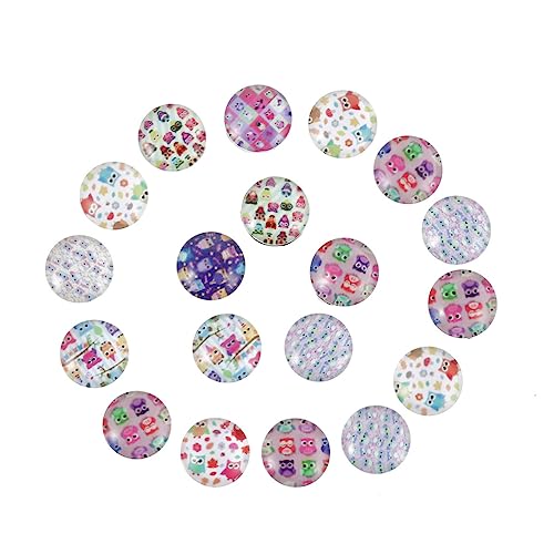 DIYEAH 100 Stück Zeit-Edelstein-Patch schmuckherstellung zubehör schmuck basteln zubehör Custom jewelry supplies DIY jewelry making supplies Schmuckaufnäher Halloween-Glascabochon von DIYEAH