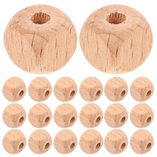 DIYEAH 100 Stück natürliche, leere Holzwürfelperlen, unbehandelt, großes Loch, Holzblöcke, lose Holzperlen für Schmuck, DIY, Basteln, 12 mm DIYEAH 100 Stück natürliche, leere Holzwürfelperlen, unbehandelt, großes Loch, Holzblöcke, lose Holzperlen für Schmuck, DIY, Basteln, 12 mm von DIYEAH