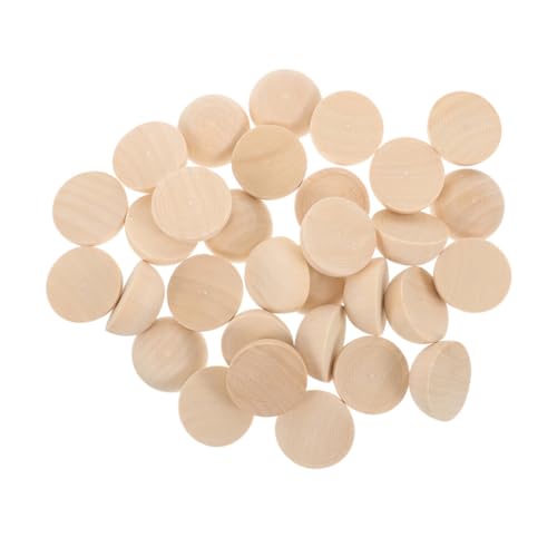 DIYEAH 100 Stück natürliche halbe Holzkugeln, 30 mm, unlackierte Holzkugeln, geteilte Holzperlen, Kugeln, keine Löcher, Halbkugeln, Handwerk für DIY-Projekte DIYEAH 100 Stück natürliche halbe Holzkugeln, 30 mm, unlackierte Holzkugeln, geteilte Holzperlen, Kugeln, keine Löcher, Halbkugeln, Handwerk für DIY-Projekte von DIYEAH
