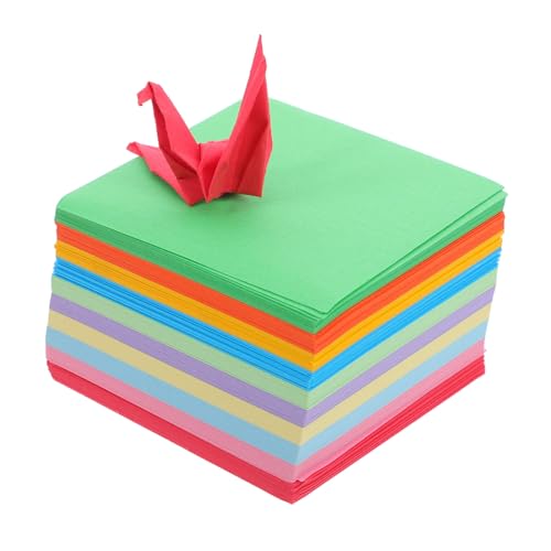 DIYEAH 1000 Stück Farbiges Origami Papier Doppelseitiges Faltpapier für Diy Kunsthandwerk für Bastelprojekte Einfach zu Falten Reisefreundliche von DIYEAH